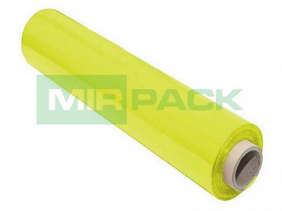 Стрейч пленка для ручной упаковки 500 мм 20 мкм 1 кг желтая - Вид 1