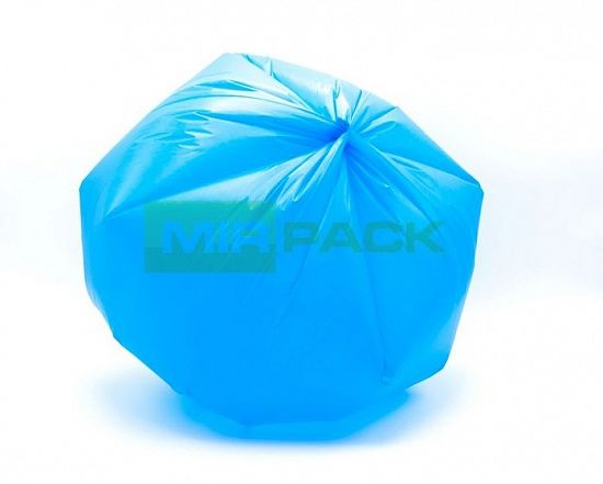 Мешки для мусора 35 литров, 12 мкм, ПНД, в рулоне 30 штук, синие, 50х64 см, EXTRA - Вид 4